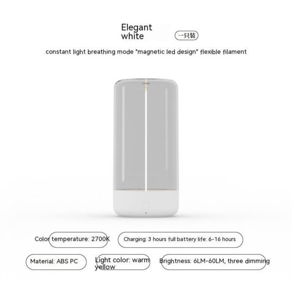 New LED Camping Light Type-c Rechargeable Portable Night Light With High Transparency And Anti Drop Creative Atmosphere Light - Image 5